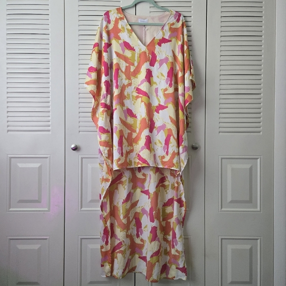 NWT Adrienne High Low Dress With Lining Size M - Picture 2 of 10